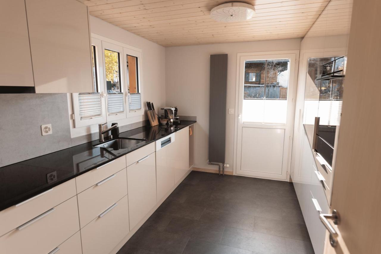 Chalet Egglen "Typical Swiss House, Best Views, Private Jacuzzi" Sigriswil Luaran gambar