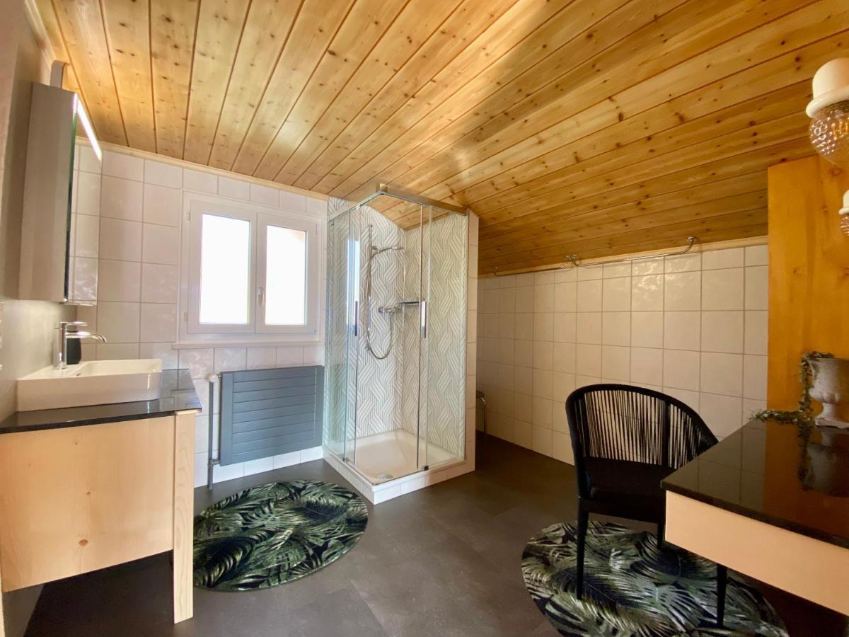 Chalet Egglen "Typical Swiss House, Best Views, Private Jacuzzi" Sigriswil Luaran gambar